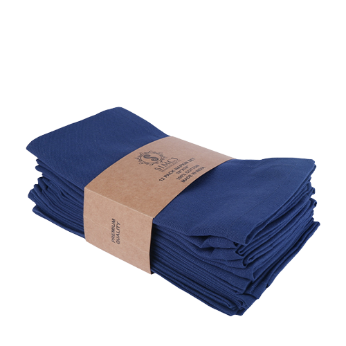 Shop LC Set of 35 Navy Color Checkered Pattern Dish Cloths Ultra-Soft Cotton Reusable Birthday Gifts, Size: 12 x 12, Blue