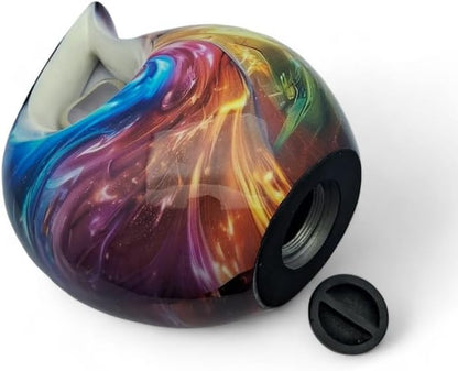 Abstract Rainbow Teardrop Urns for ashes Large Size