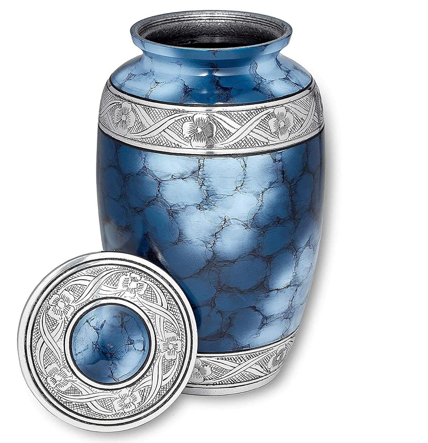 Blue Fire Urns for Ashes Large Size