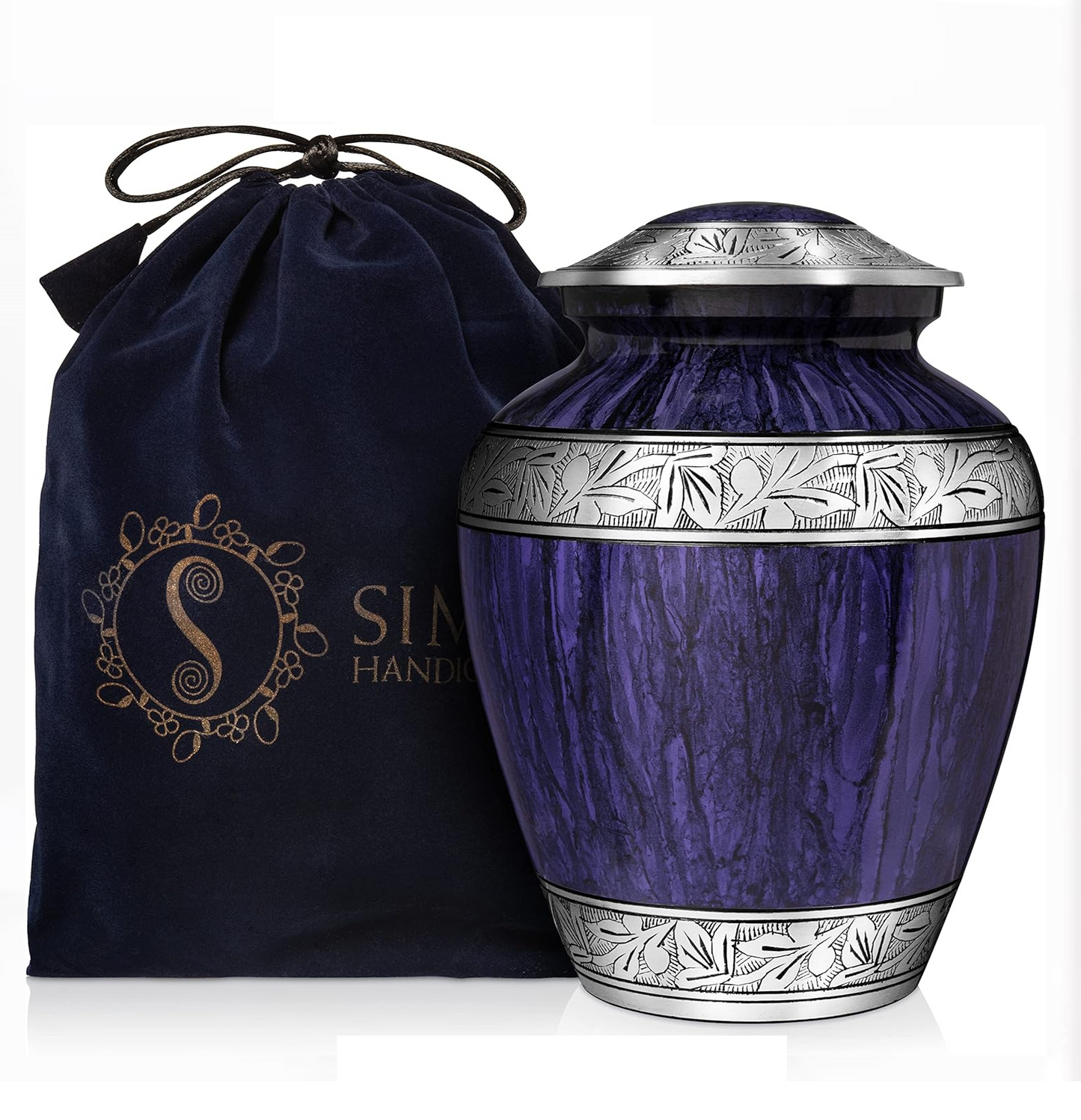 Purple Cremation Urns for Ashes Large Size